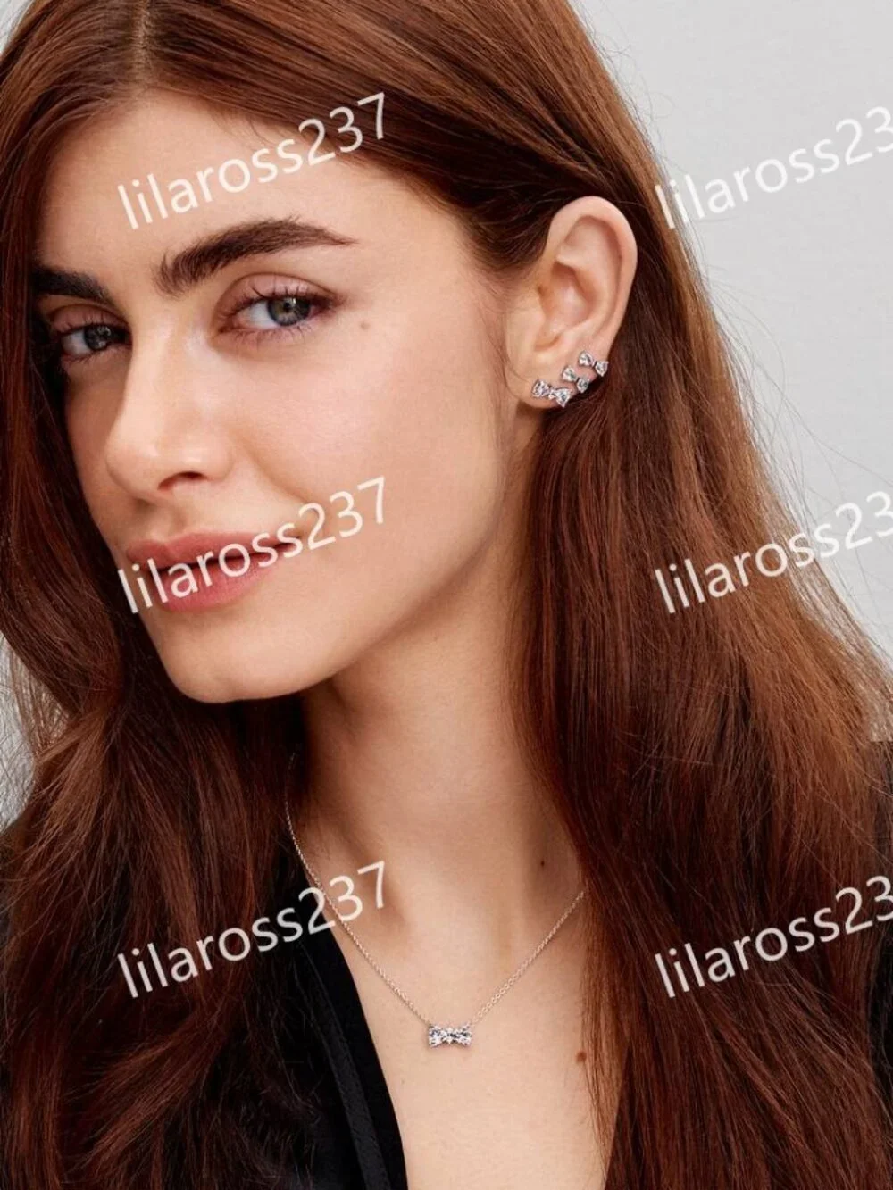 Sparkling Small Bow Stud Earrings